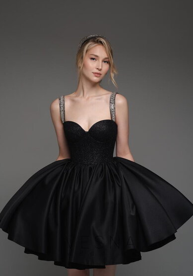 Вечернее платье Аура Нуар Мини-V70517 - Свадебный салон Vesna