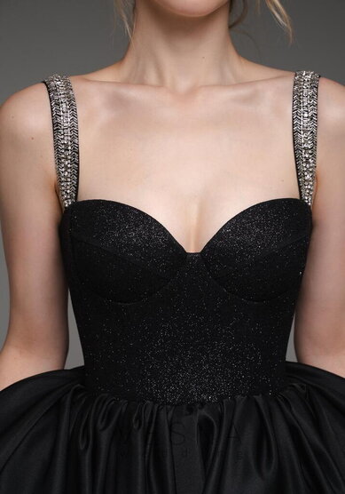 Вечернее платье Аура Нуар Мини-V70517 - Свадебный салон Vesna