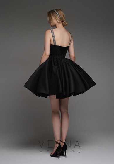 Вечернее платье Аура Нуар Мини-V70517 - Свадебный салон Vesna