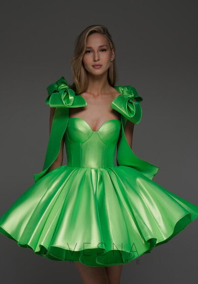 Вечернее платье Принцесс Лайм-V70520 - Свадебный салон Vesna