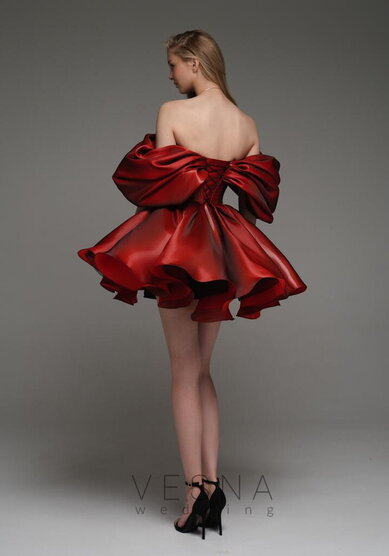 Вечернее платье Рафаэлла Бордо-V70521 - Свадебный салон Vesna