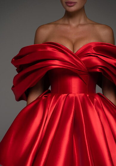 Вечернее платье Рафаэлла Руж-V70529 - Свадебный салон Vesna