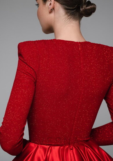 Вечернее платье Прудэнс Руж-V70537 - Свадебный салон Vesna