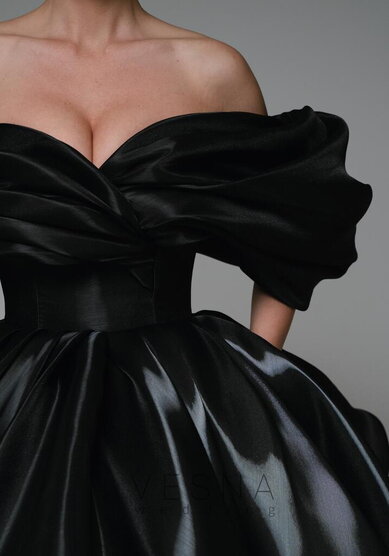 Вечернее платье Рафаэлла Блэк-V70540 - Свадебный салон Vesna