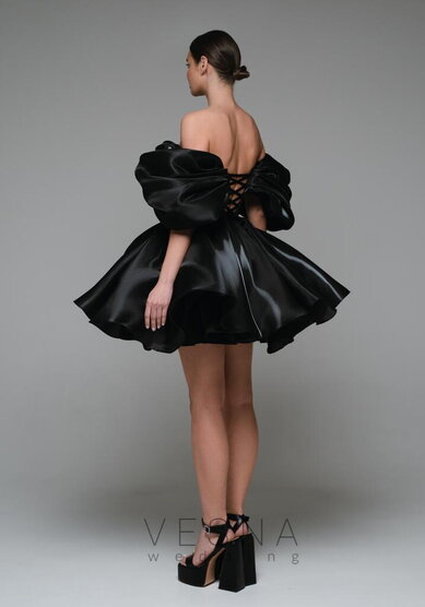 Вечернее платье Рафаэлла Блэк-V70540 - Свадебный салон Vesna