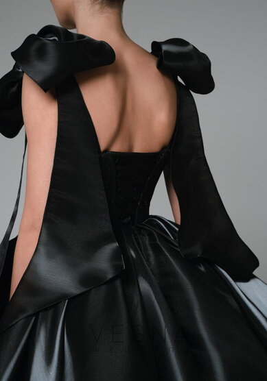 Вечернее платье Ника Нуар-V70542 - Свадебный салон Vesna