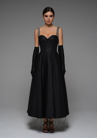 Вечернее платье Аура Нуар-V70548 - Свадебный салон Vesna