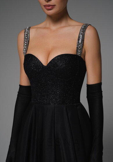 Вечернее платье Аура Нуар-V70548 - Свадебный салон Vesna