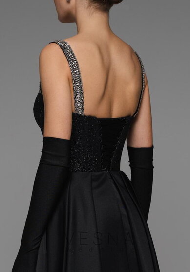 Вечернее платье Аура Нуар-V70548 - Свадебный салон Vesna