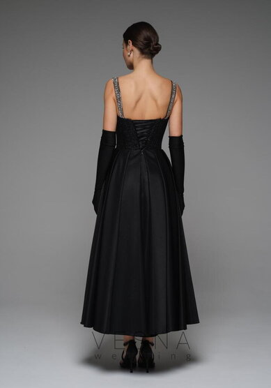 Вечернее платье Аура Нуар-V70548 - Свадебный салон Vesna
