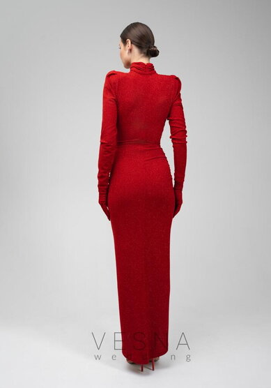 Вечернее платье Рейчел Руж-V70549 - Свадебный салон Vesna