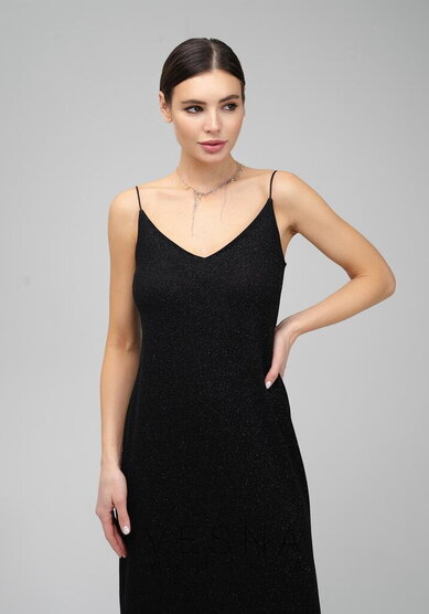 Вечернее платье Флори Нуар-V70557 - Свадебный салон Vesna