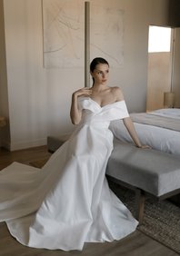 Свадебное платье Сара атлас-A60803