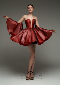 Вечернее платье Тильда Бордо-V69826