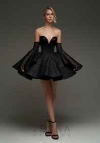Вечернее платье Ханна нуар-V69846
