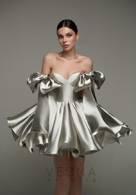 Вечернее платье Принцесс Сильвер Грей-V70476