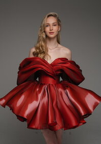 Вечернее платье Рафаэлла Бордо-V70521