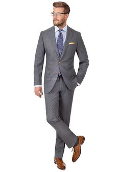 Свадебный мужской костюм L3753. Классический однобортный.