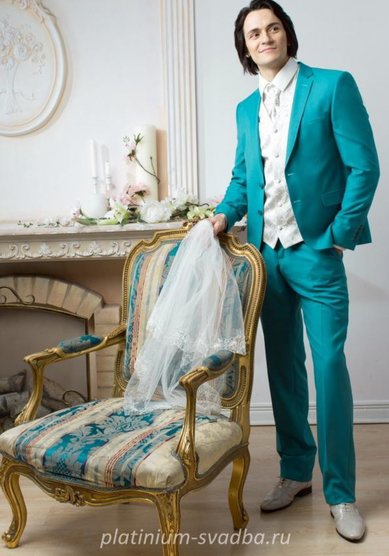 Свадебный мужской костюм P1219 - Салон костюмов Platinium