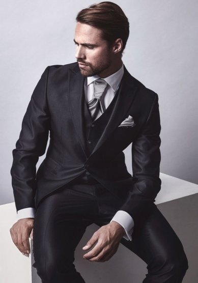 Свадебный мужской костюм Conte black-C3399 - Салон мужских костюмов Cavaliere