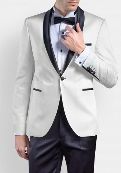 Свадебный мужской костюм Белый смокинг Вальдес-M3505 - Салон костюмов Manzetti в Санкт-Петербурге...
