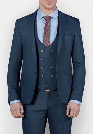 Свадебный мужской костюм Синий костюм Виланд-M3524 - Салон костюмов Manzetti в Санкт-Петербурге...