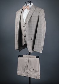 Мужской костюм тройка-М3713