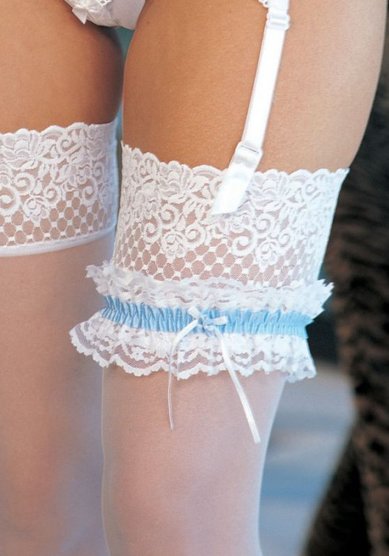 Свадебное белье Подвязка кружевная-И26072 - Интернет-магазин нижнего белья Искушение Ширли...