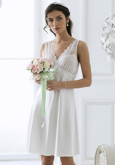 Свадебное белье Сорочка женская-M65044 - Салон нижнего белья Mia