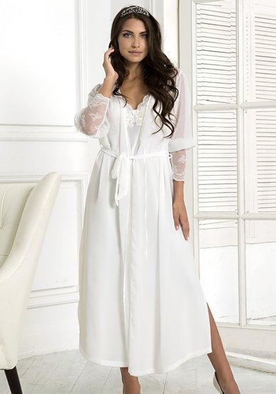 Свадебное белье Пеньюар свадебный-M65046 - Салон нижнего белья Mia