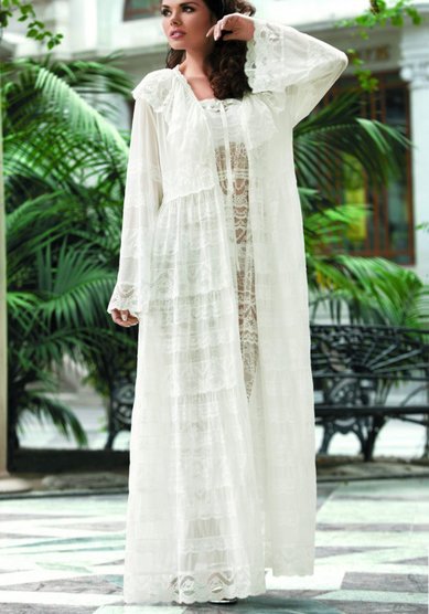 Свадебное белье Пеньюар длинный Mia Amore-M65068 - Салон нижнего белья Mia