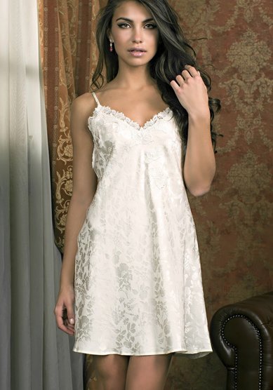 Свадебное белье Сорочка шелковая-M65078 - Салон нижнего белья Mia