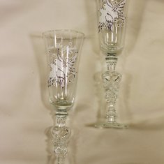 Бокалы "голуби на сердце" К79995