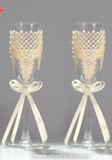 Свадебные бокалы С114111 - Свадебные аксессуары Студия 5+