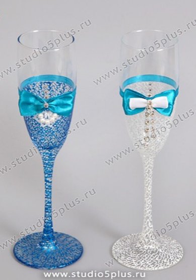 Свадебные бокалы С114112 - Свадебные аксессуары Студия 5+