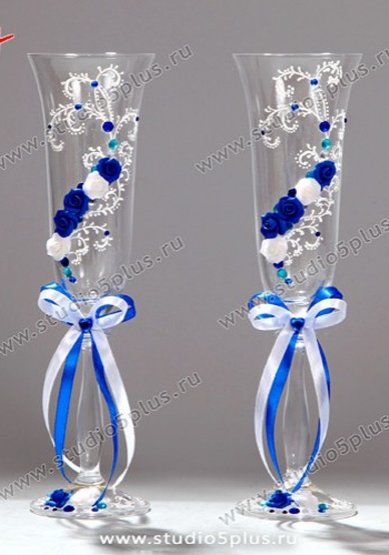 Свадебные бокалы С114113 - Свадебные аксессуары Студия 5+