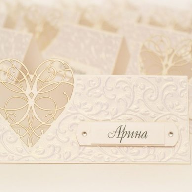 Карточки Рассадки Гостей А119318 - Арт Студия Декора и Торжеств Ангел Счастья