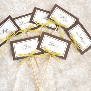 Карточки Рассадки Гостей А119321 - Арт Студия Декора и Торжеств Ангел Счастья