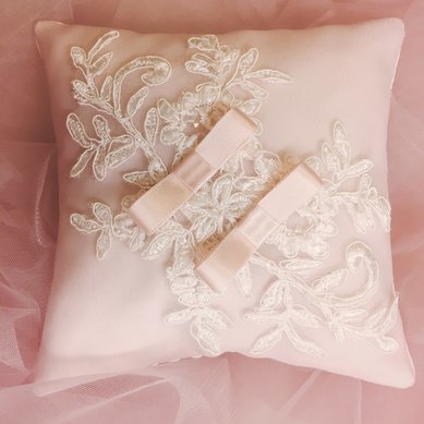 Подушечка для колец Пудра V119965 - Мастерская аксессуаров VALLERIdesign