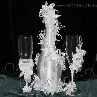 Украшение для шампанского W32566 - Свадебные аксессуары Weddingpalace