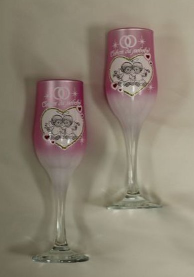 Бокалы свадебные К79379 - Салон свадебной и вечерней моды Королева