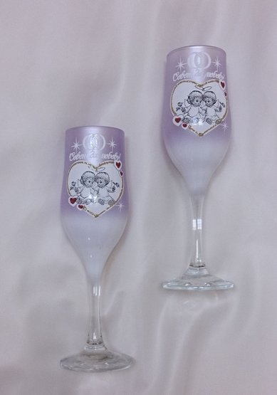 Бокалы свадебные К79380 - Салон свадебной и вечерней моды Королева