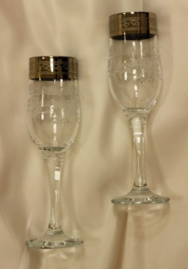 Бокалы свадебные К79382 - Салон свадебной и вечерней моды Королева