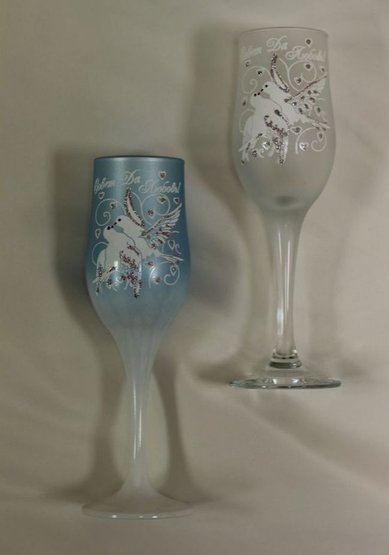Бокалы свадебные К79385 - Салон свадебной и вечерней моды Королева