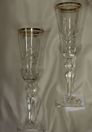 Бокалы свадебные К79386 - Салон свадебной и вечерней моды Королева